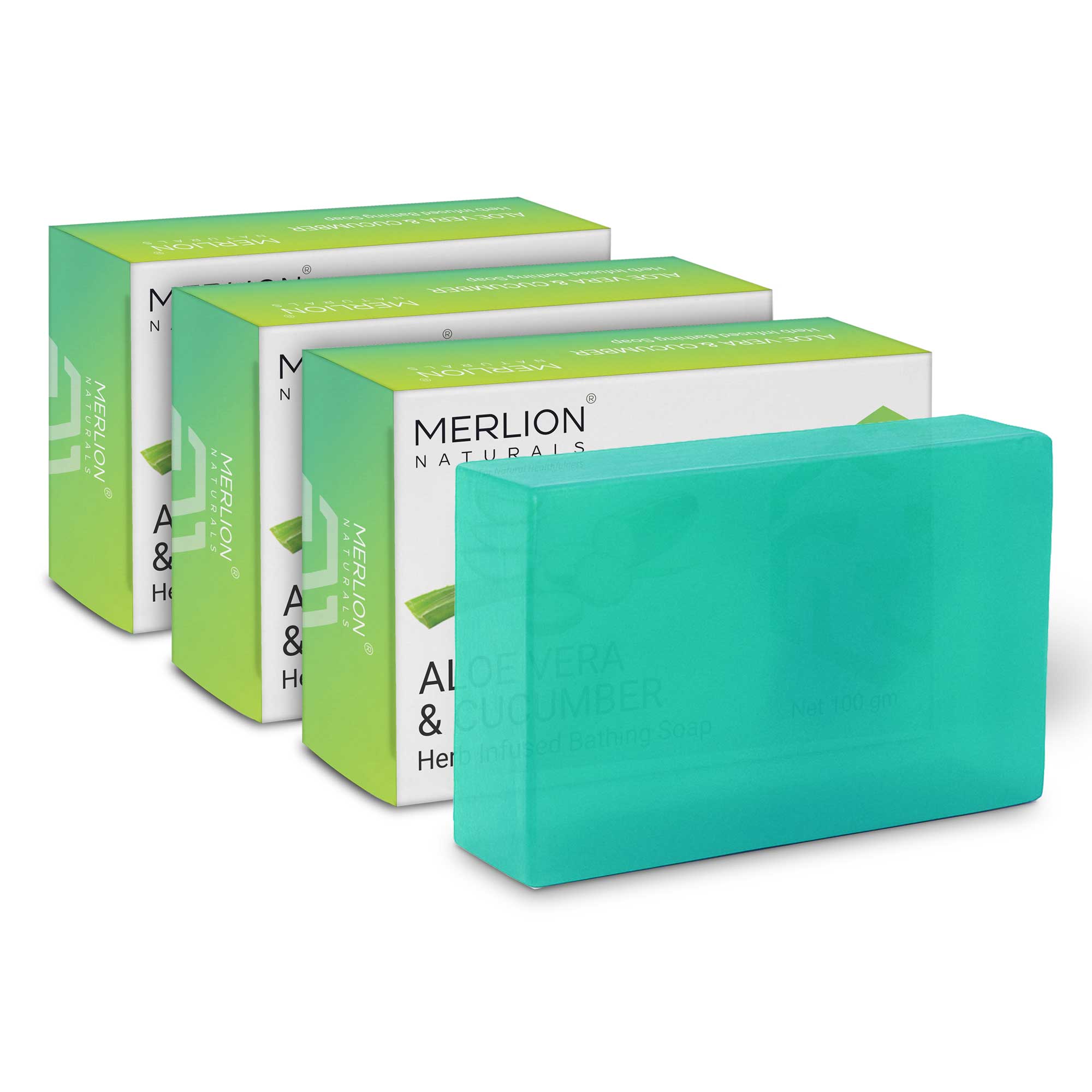 Aloe Vera and Cucumber Natural Soap (100gm x 3)