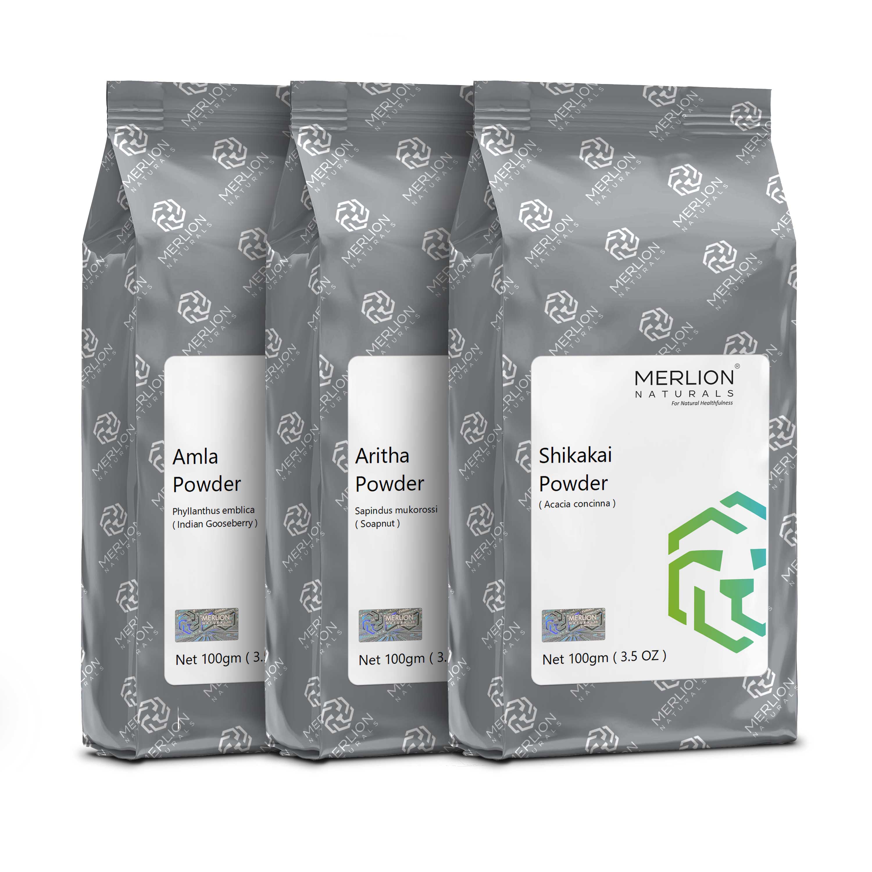 Amla Aritha and Shikakai Powder | Hair Care Combo 3x 100gm
