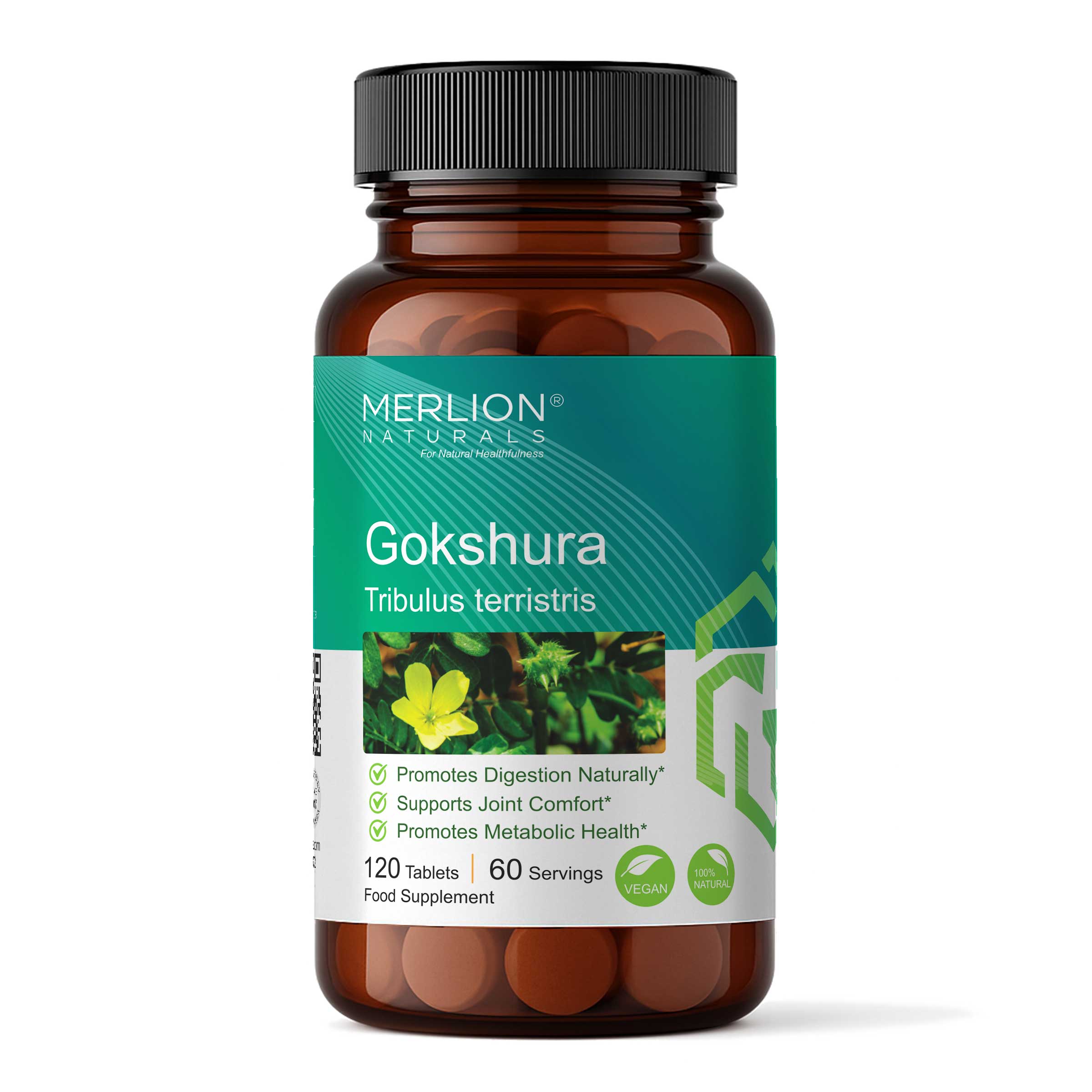 Gokshura Tablets (Tribulus terrestris), 500mg x 120 Tablets
