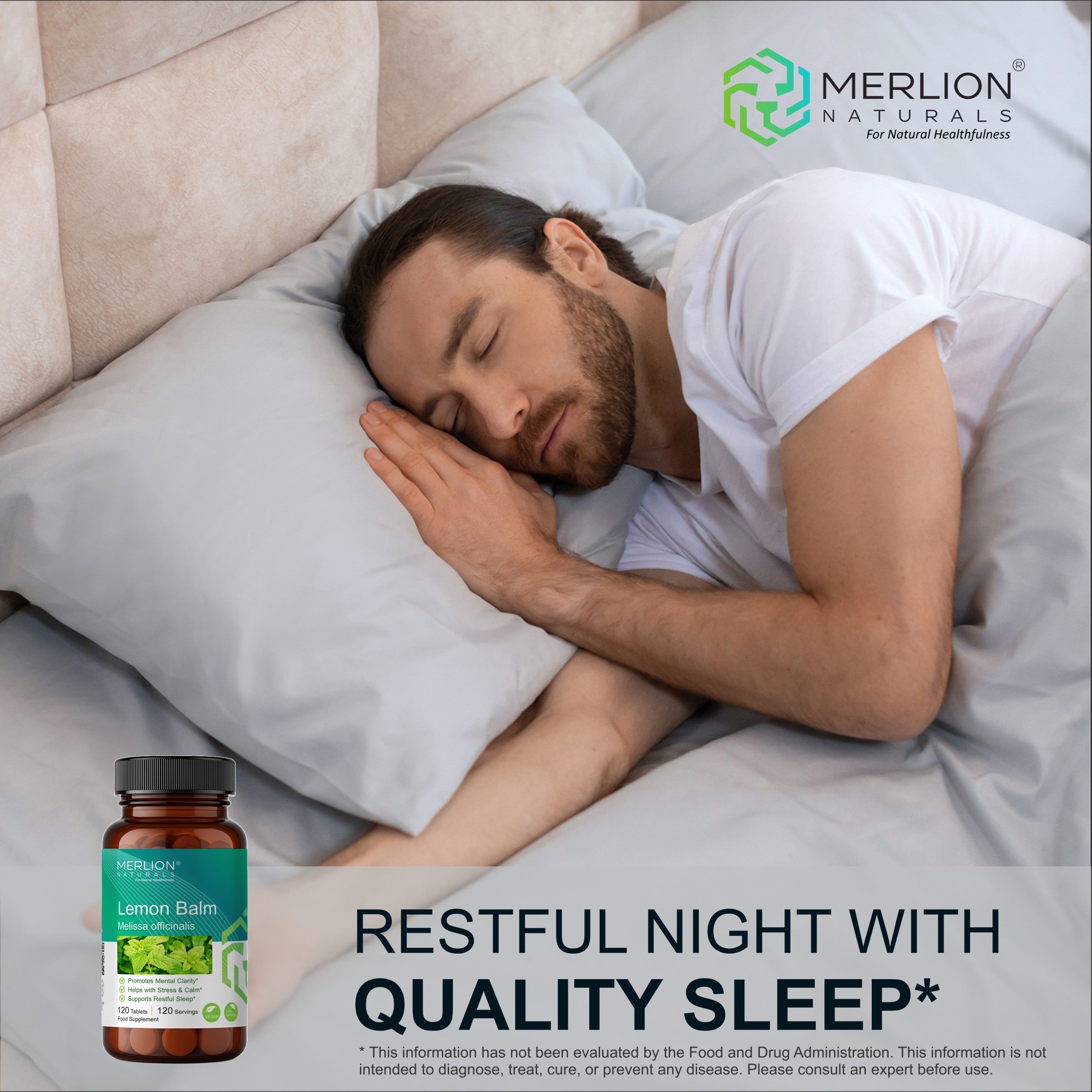 Lemon Balm Tablets | Melissa officinalis | 500mg x 120 Tablets