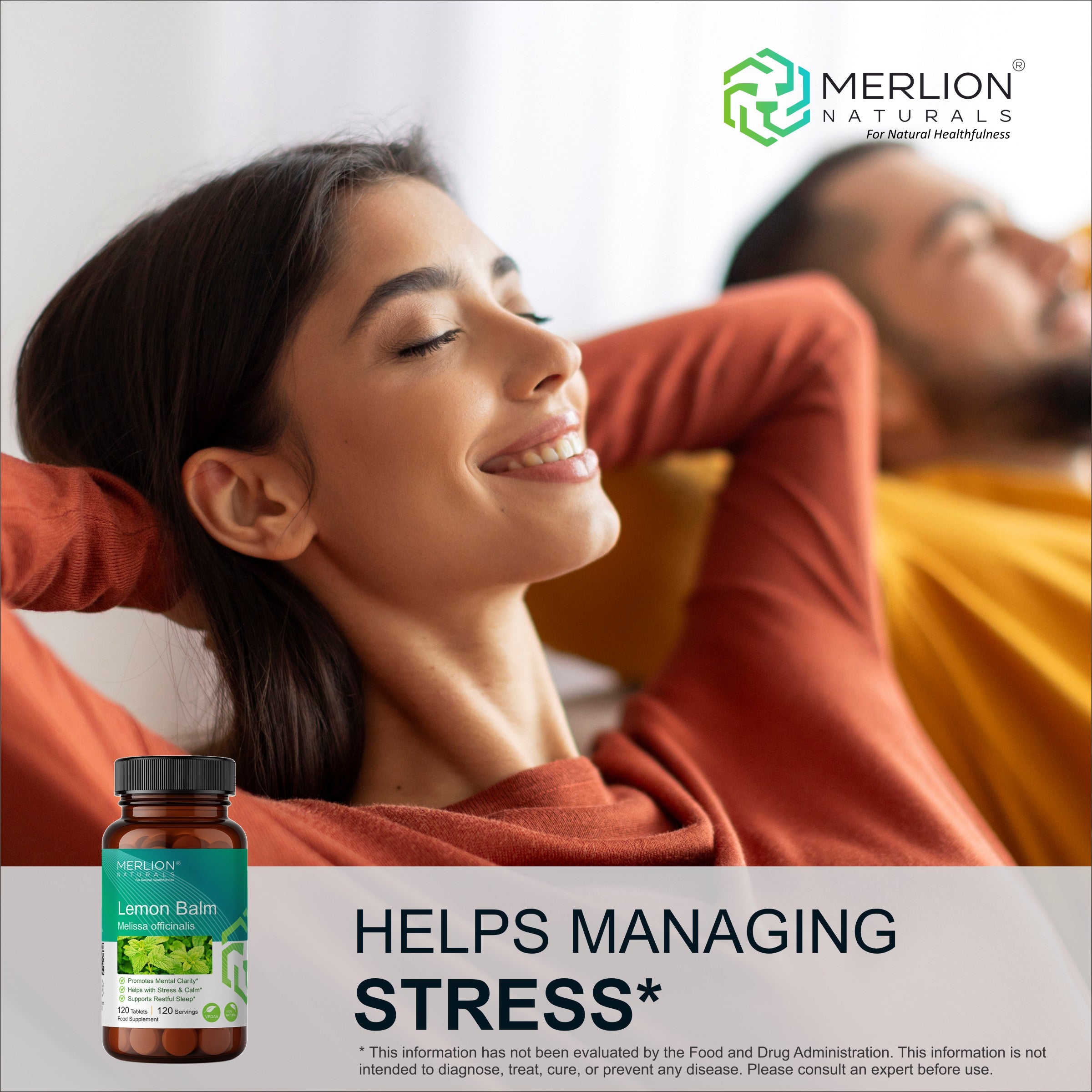 Lemon Balm Tablets | Melissa officinalis | 500mg x 120 Tablets