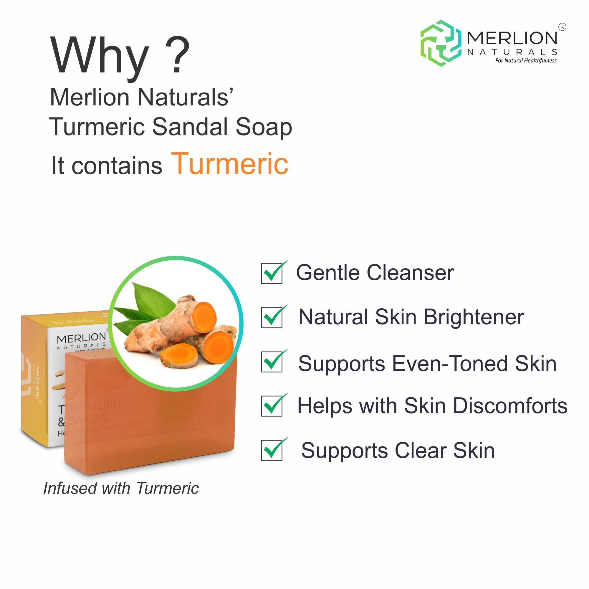 Turmeric and Sandal Soap (100gm x 3)