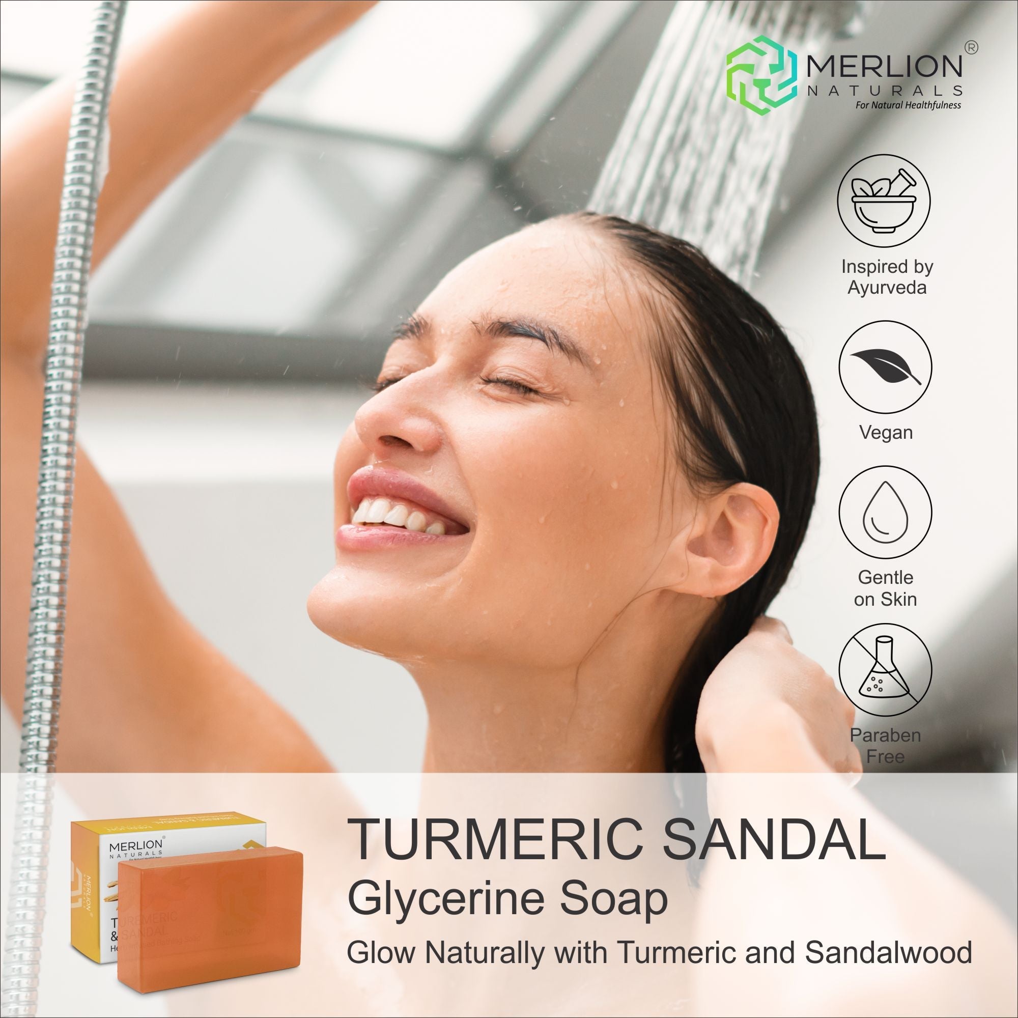 Turmeric and Sandal Soap (100gm x 3)