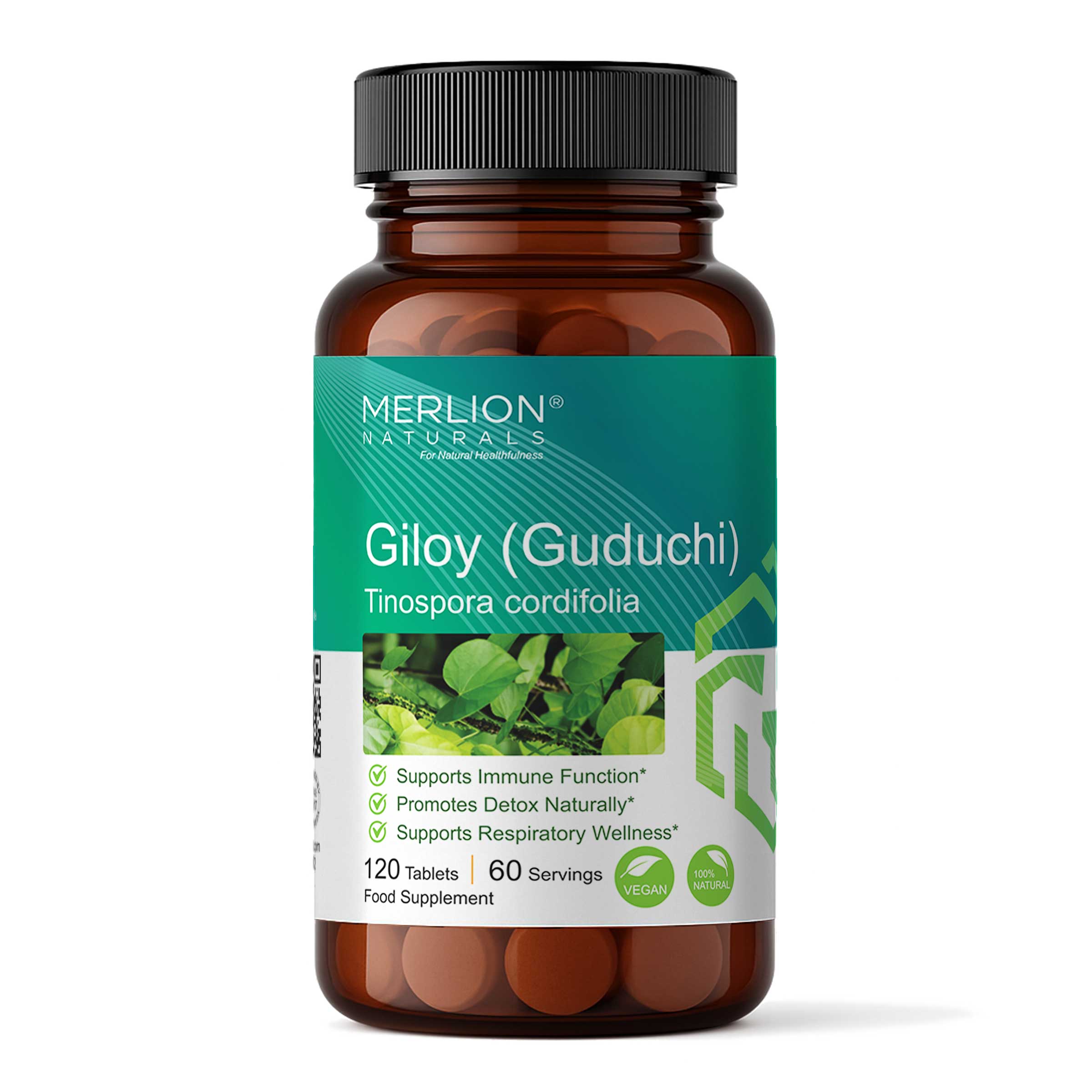 Giloy (Guduchi) Tinospora cordifolia Tablets, 500mg x 120 Tablets