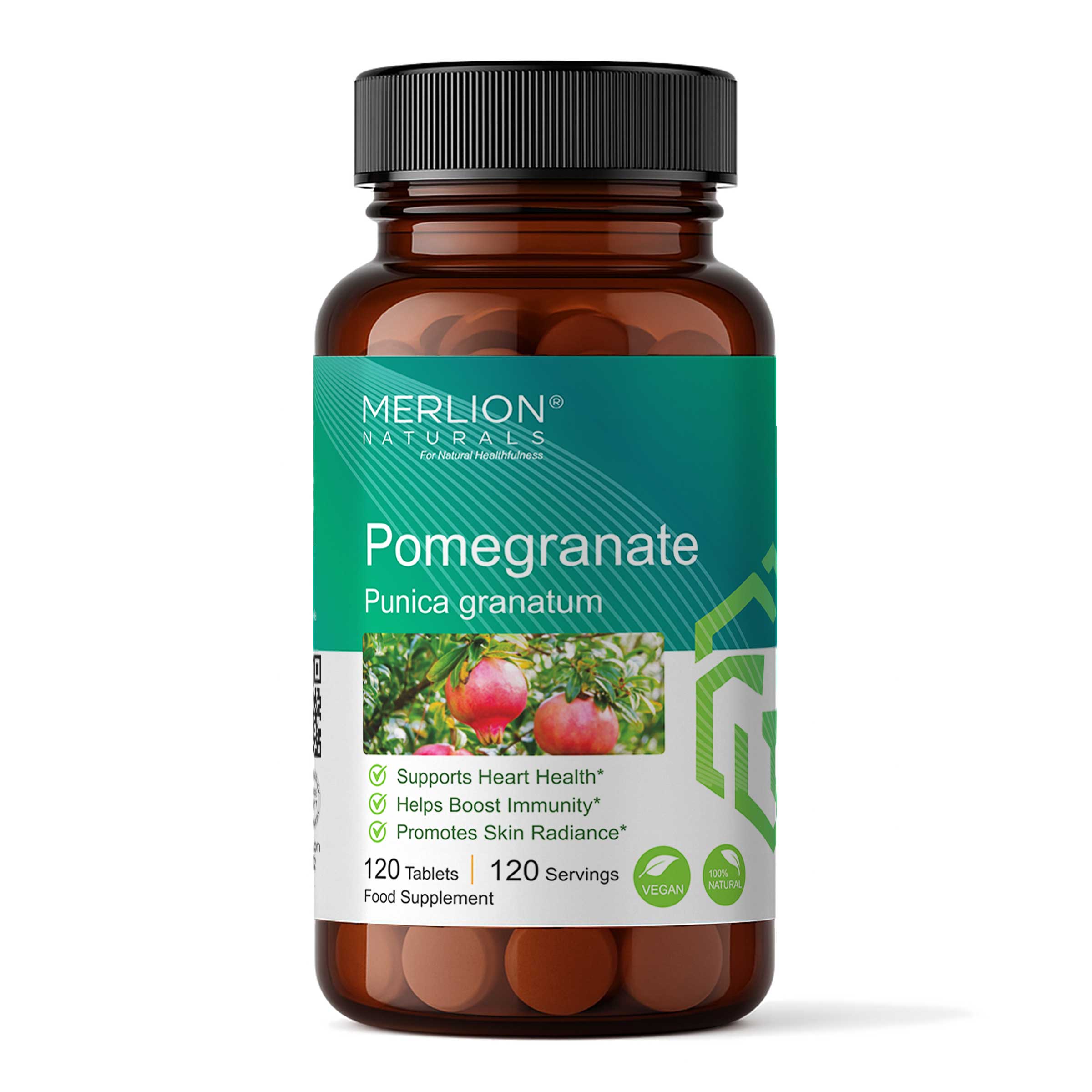 Pomegranate Tabelts, Punica granatum, 500mg x 120 Tablets