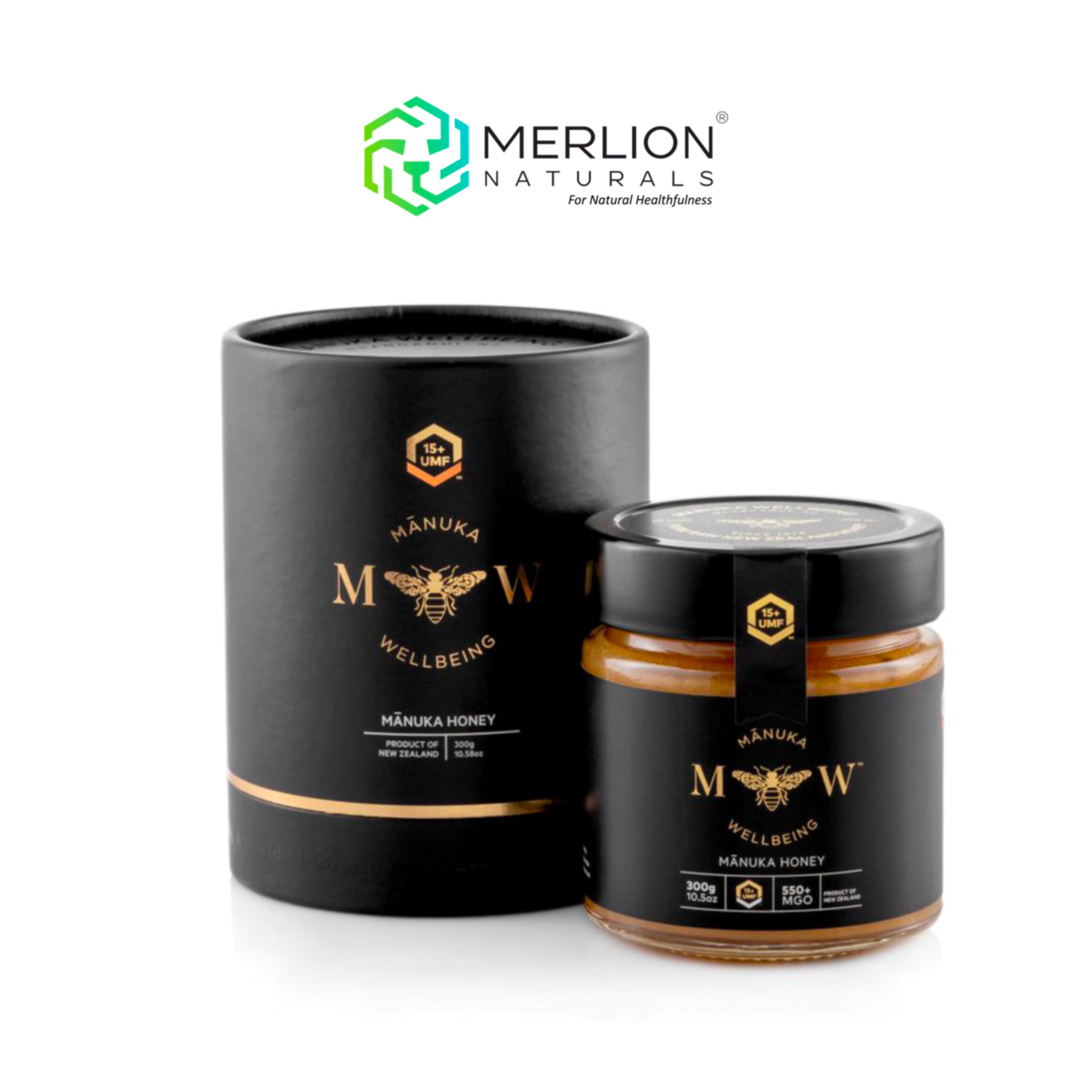 Mānuka Wellbeing UMF™ 15+ Manuka Honey 300g New Zealand