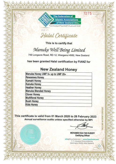 Mānuka Wellbing UMF™ 20+ Manuka Honey 300g New Zealand
