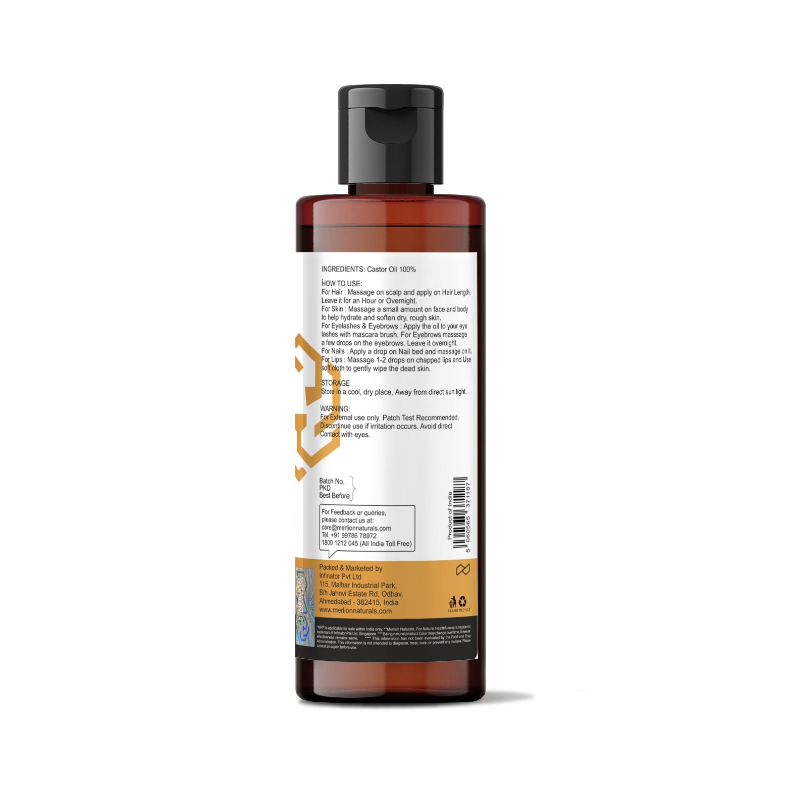 Castor Oil ( Cold Pressed ) 200ml