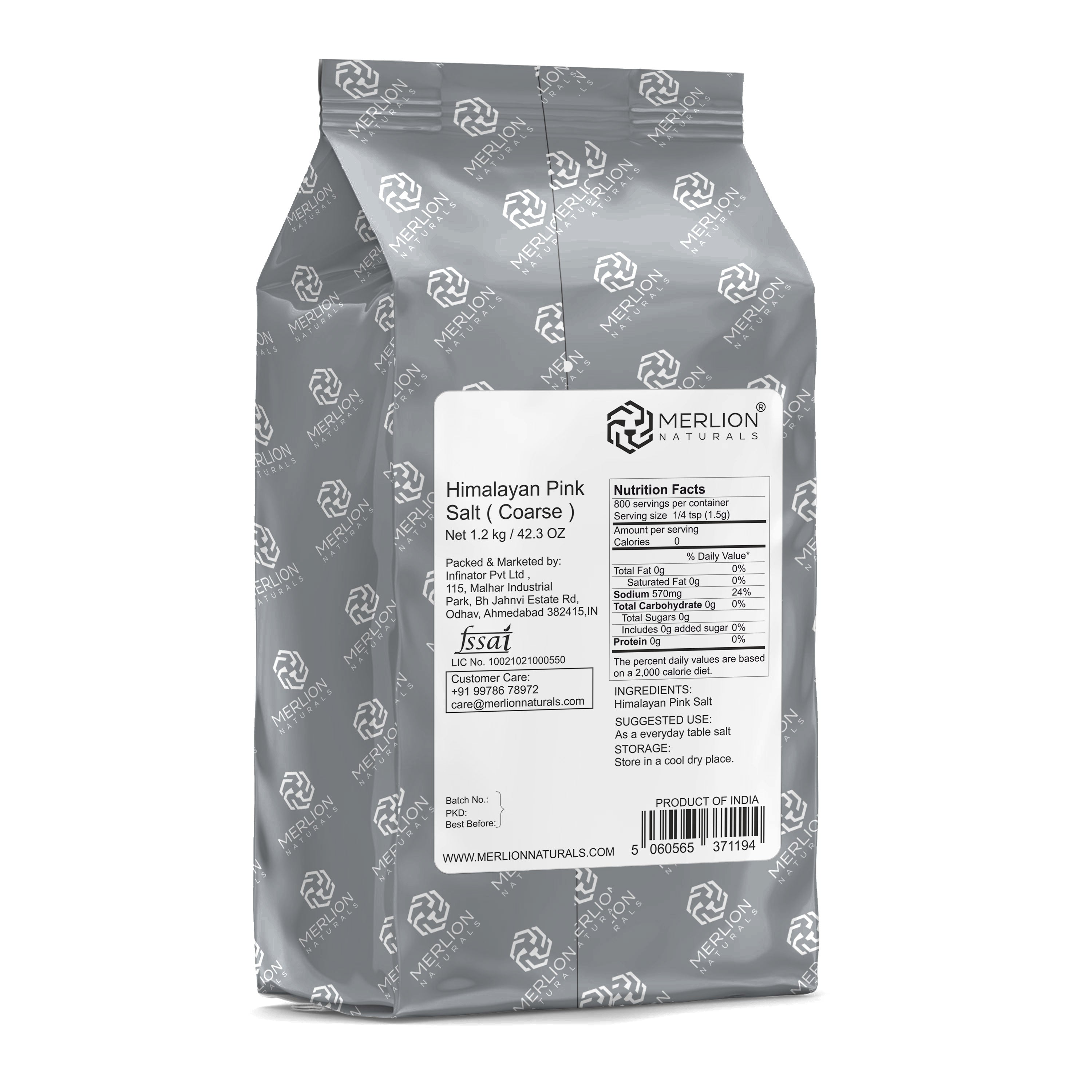 Himalayan Pink Salt Coarse Grade, 1.2 kg