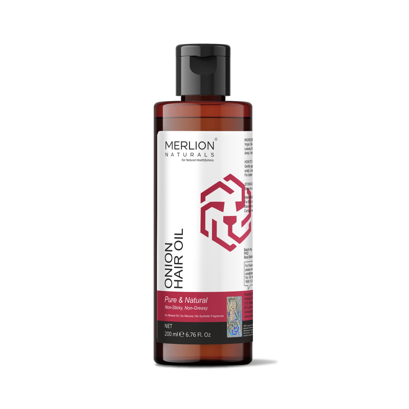 Onion Hair Oil 200ml, An Unique Extra Light Hair Oil