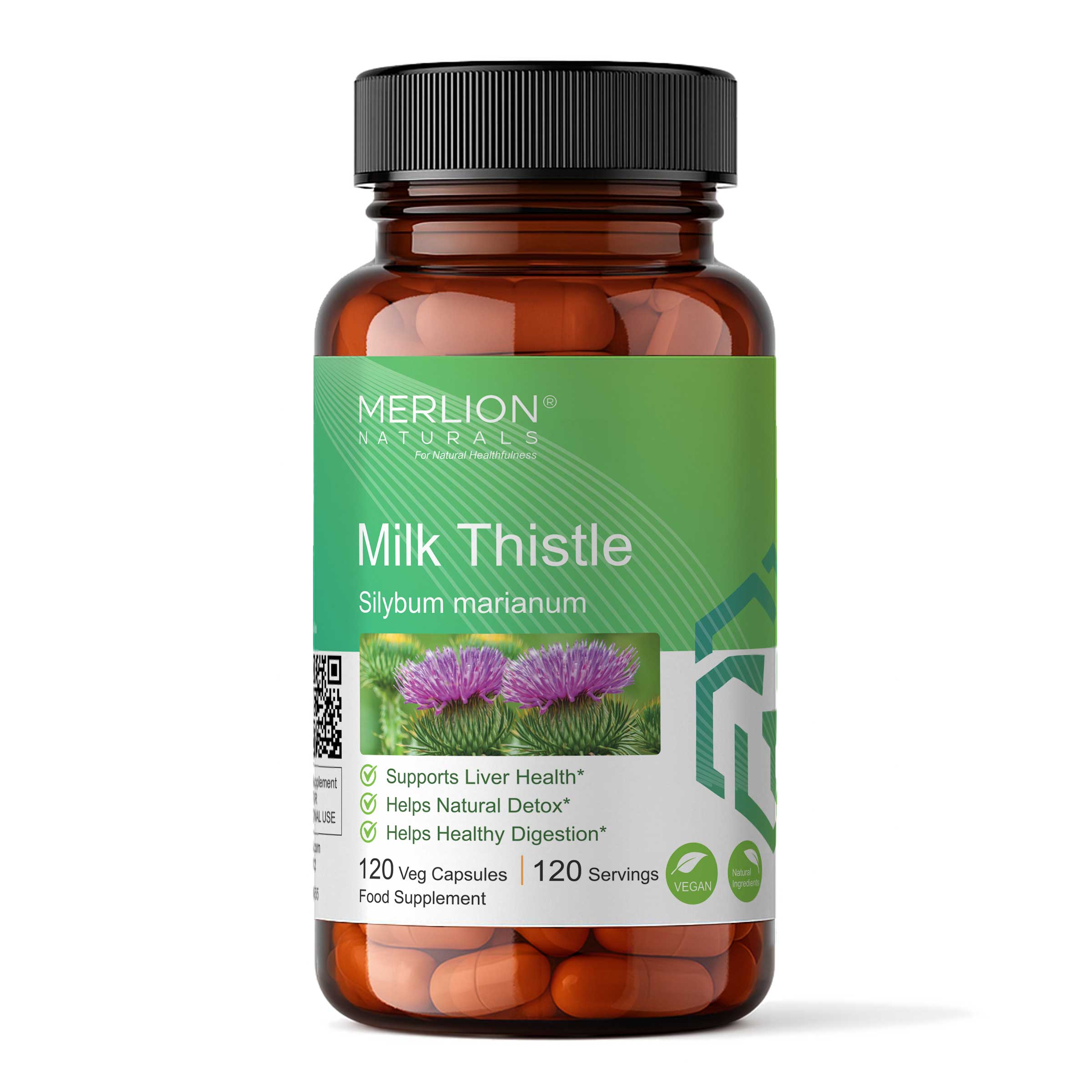 Milk Thistle Tablets, Silybum marianum, 500mg x 120 Tablets