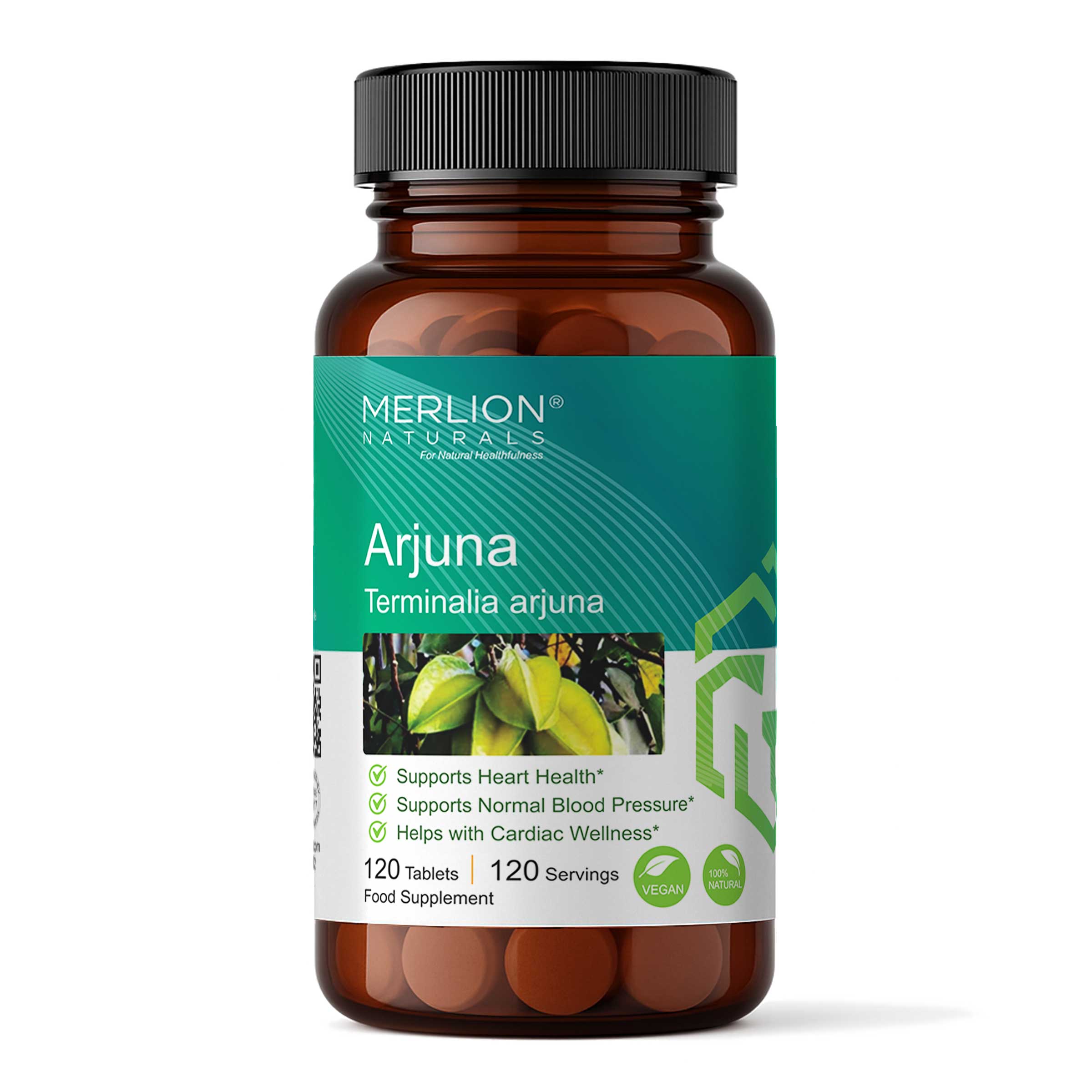 Arjuna Tablets (Terminalia arjuna), 500mg x 120 Tablets
