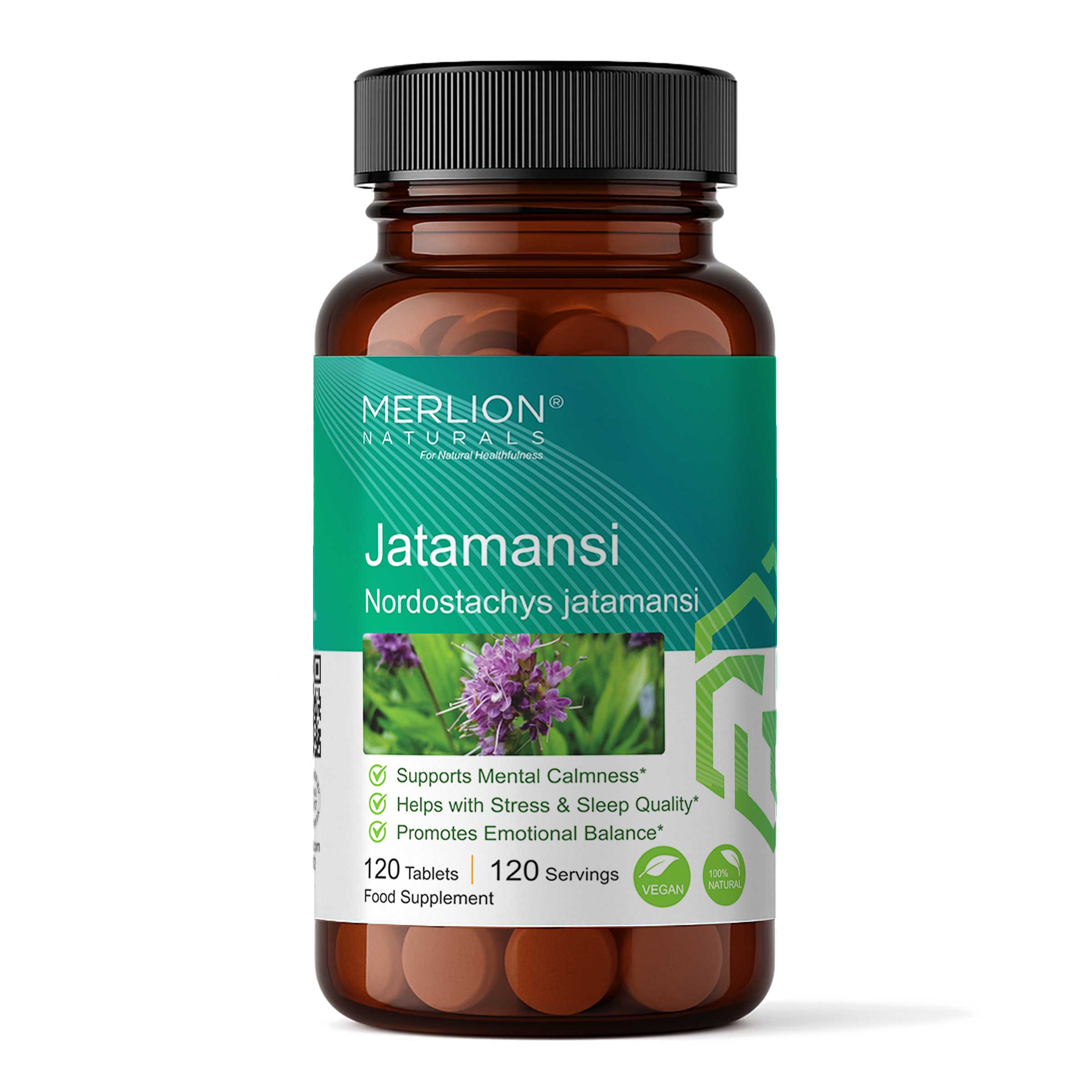 Jatamansi Tablets, Nardostachys jatamansi, 500mg x 120 Tablets