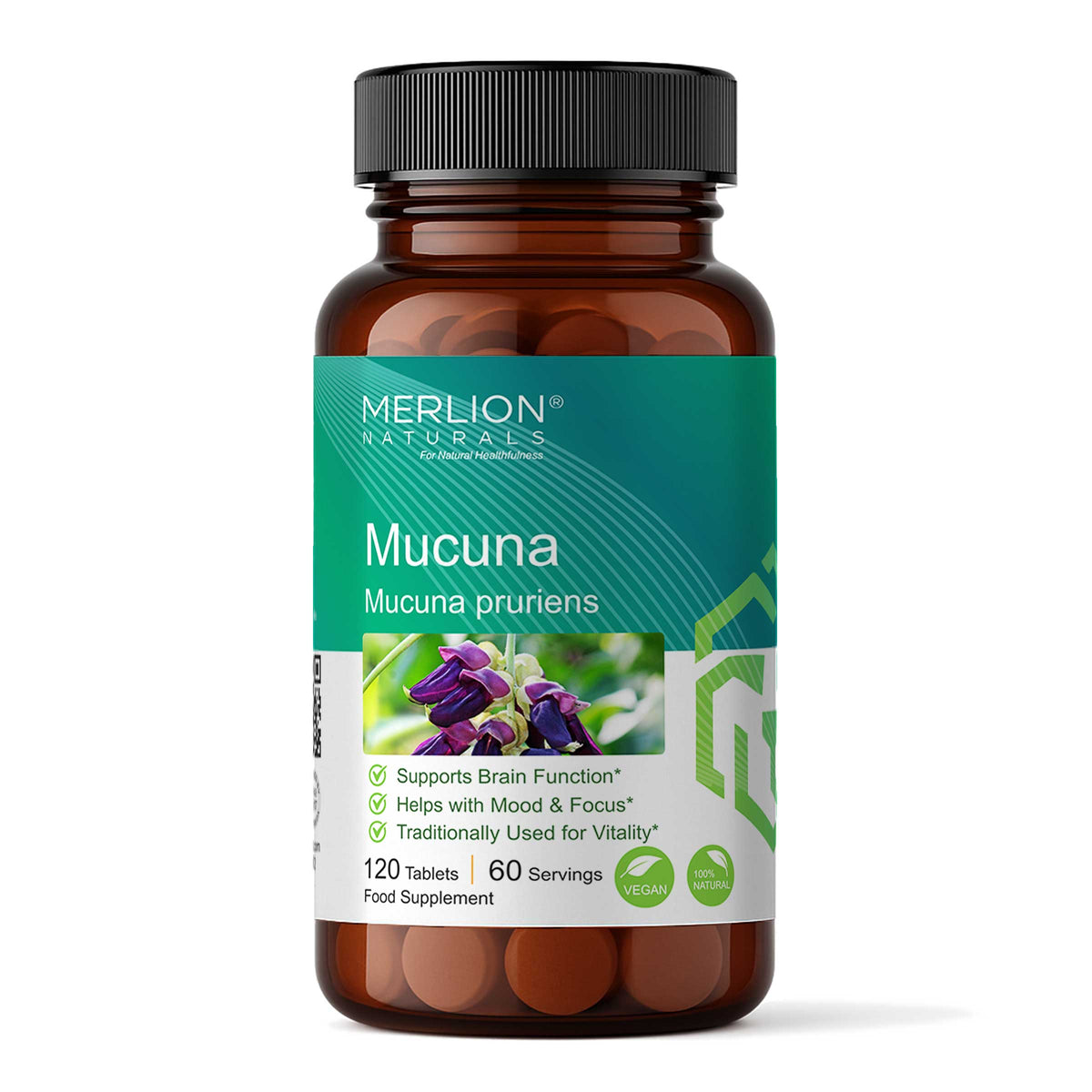 Mucuna Tablets (Kapikachu) Mucuna pruriens, 500mg x 120 Tablets