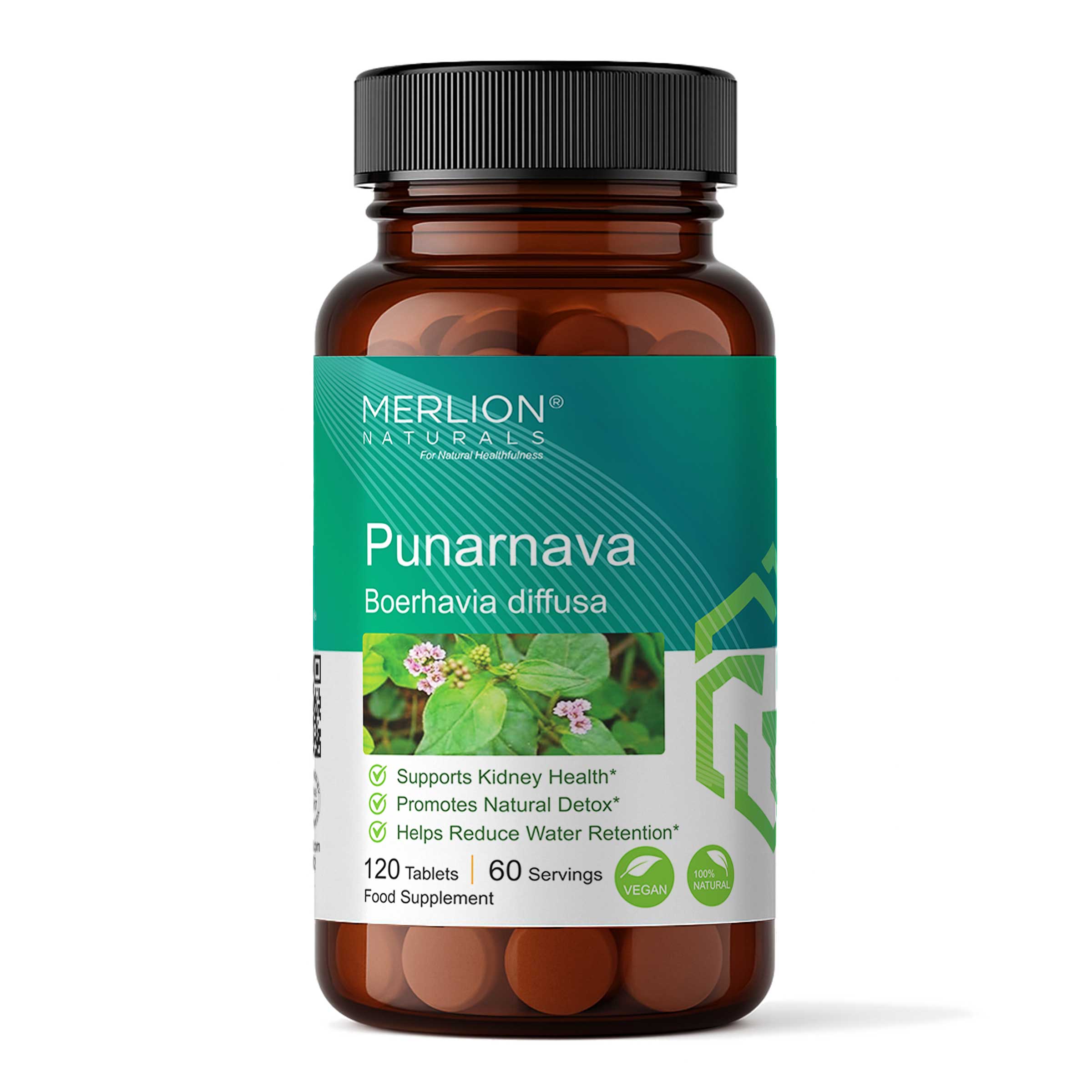 Punarnava Tablets (Boerhavia diffusa) 500mg x 120 Tablets
