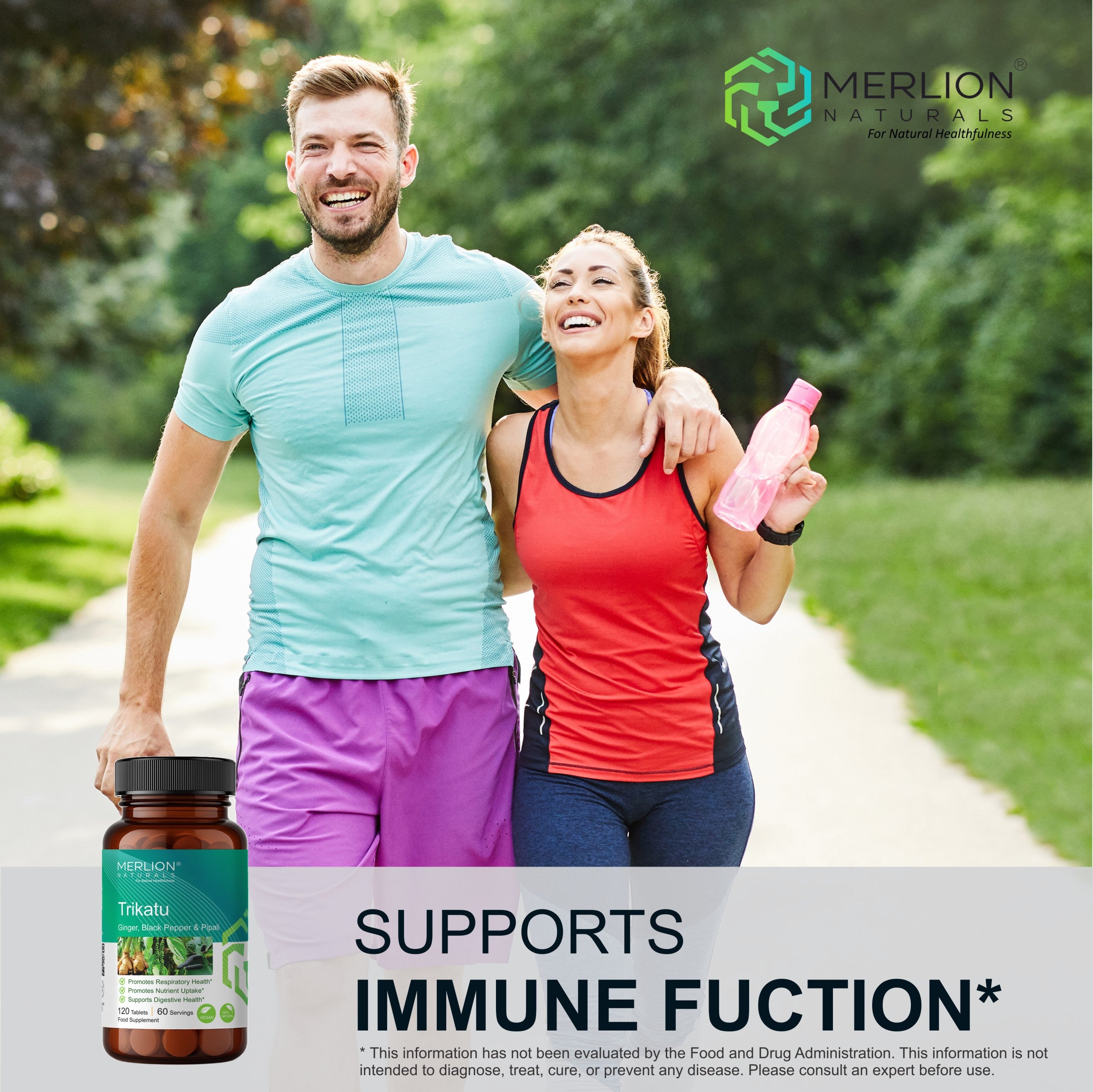 Trikatu Tablets (Ginger, Black Pepper and Pippali), 500mg x 120 Tablets