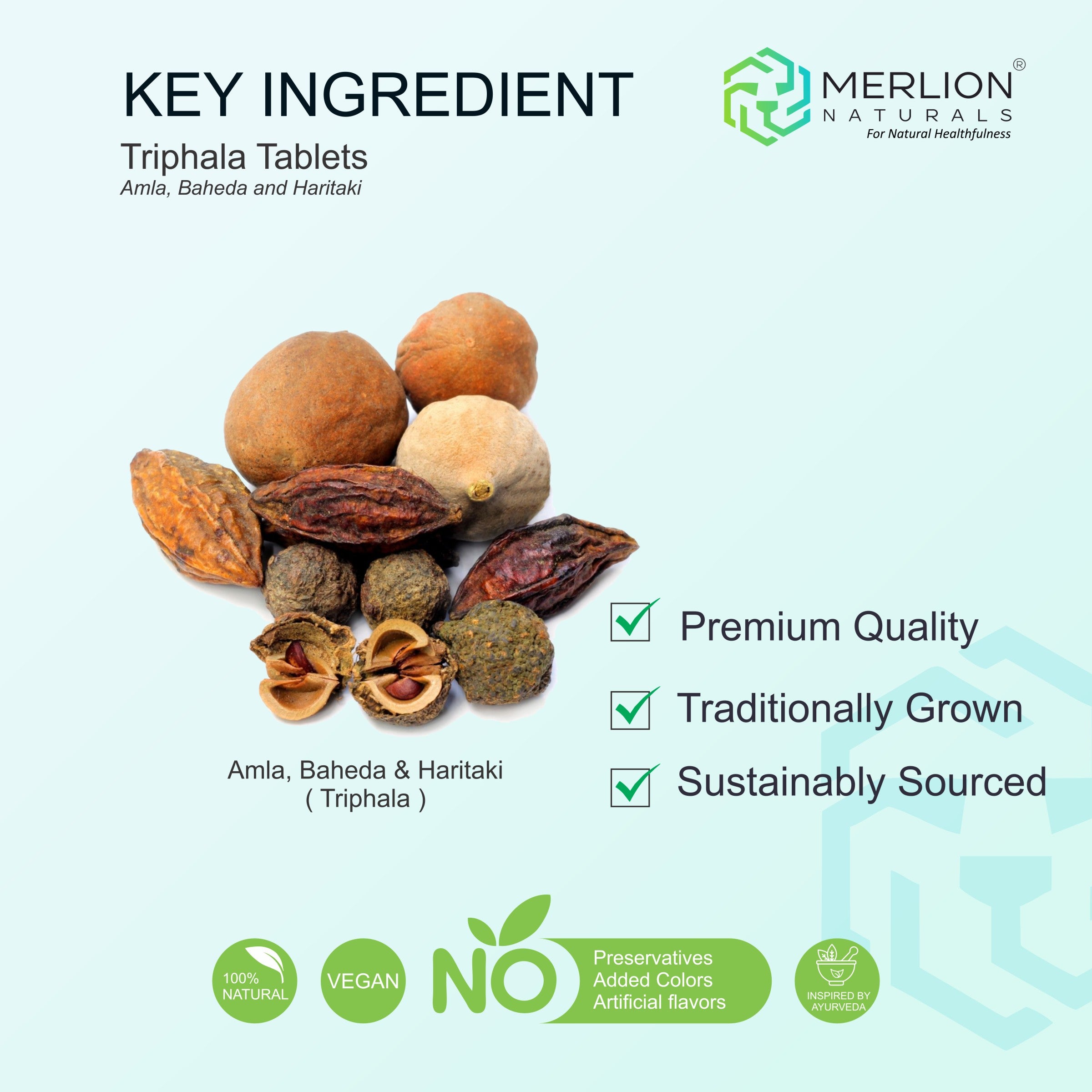 Triphala Tablets  500mg x 120 Tablets