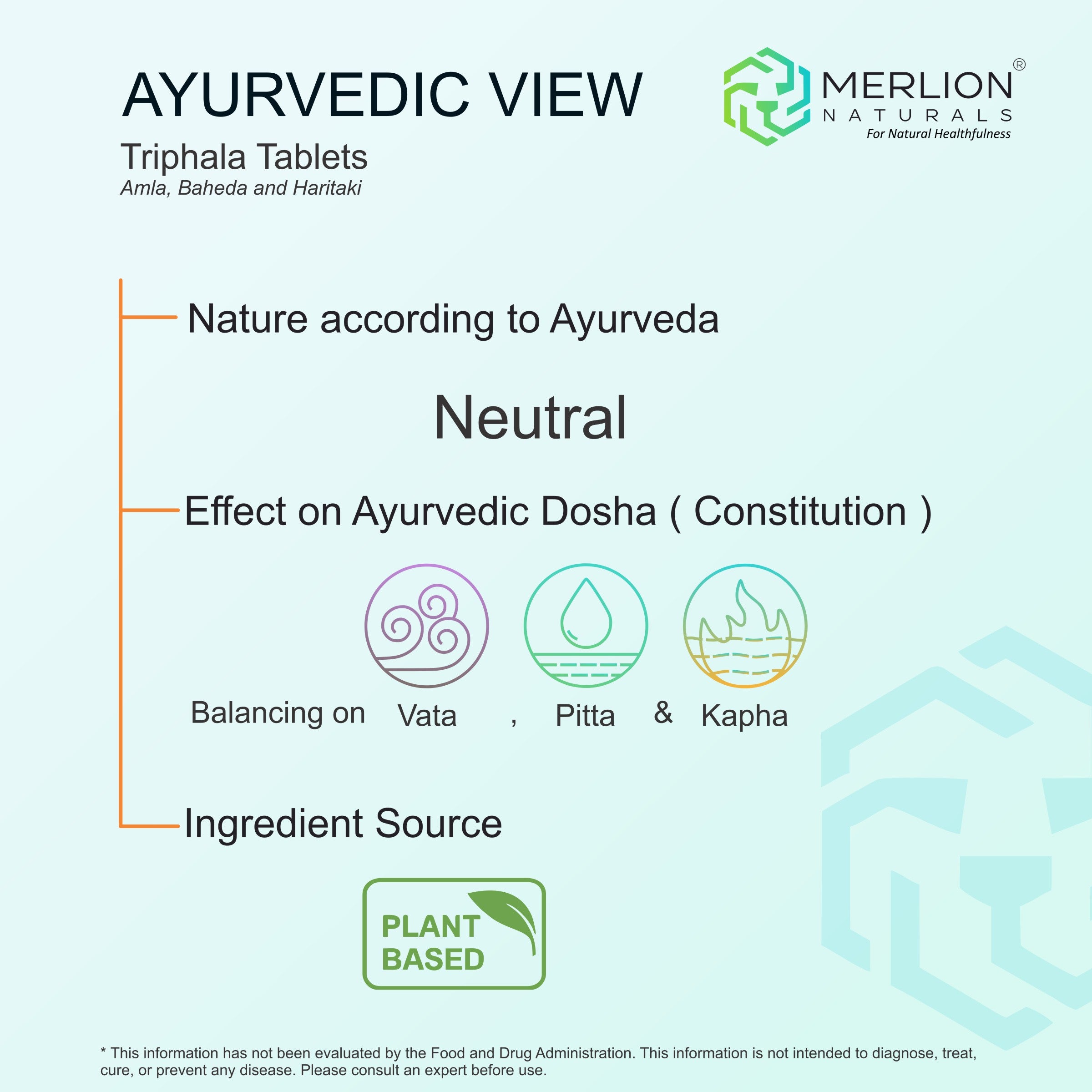 Triphala Tablets  500mg x 120 Tablets