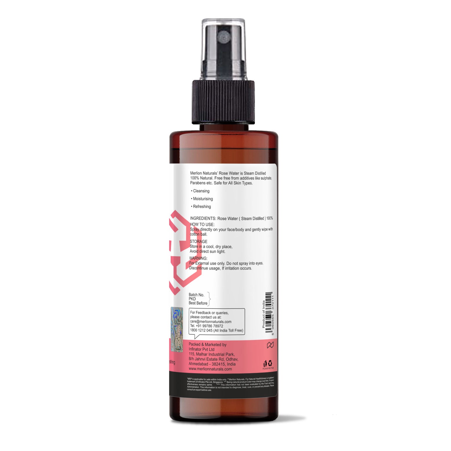 Rose Water | 100% Pure Face and Body Mist